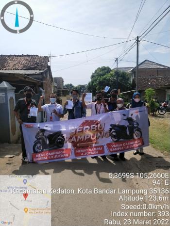 NSS Kedaton Gelar Serbu Kampung Menjelang Bulan Ramadhan 